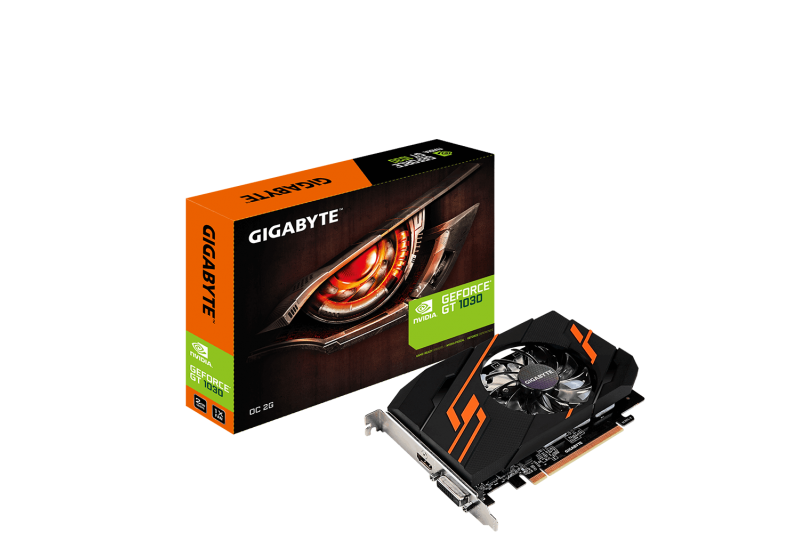 Card màn hình GIGABYTE GeForce GT 1030 2GB GDDR5 OC (GV-N1030OC-2GI)
